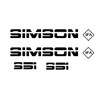Simson Street Edition Sticker Set Small Design 6-Piece