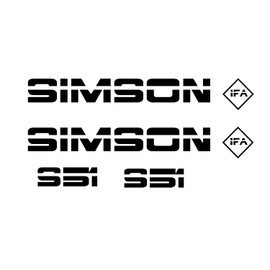 Simson Street Edition Sticker Set Small Design 6-Piece
