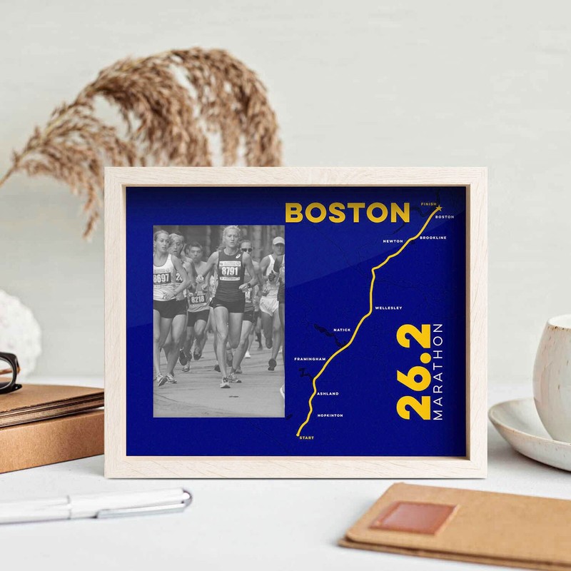 Gone For a Run Boston 26.2 Marathon Frame - Marathon
