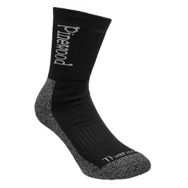 Pinewood Unisex Thermolite Socks - 43-45, Black (Black/Grey)