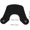 Capa de Peluquería de Silicona Negra Protector de Cuello para