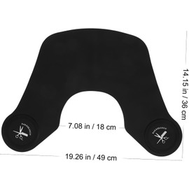Capa de Peluquería de Silicona Negra Protector de Cuello para Cortar Cabello, Ligera y Fácil de Limpiar, Adecuado para Tratamientos y Permanentes Varios estilos