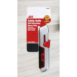ACE  Ace Heavy Duty Auto Retracting Safety Utility Knife