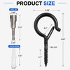 TviewSmart Q Hanger Screw Hooks for Hanging Outdoor String Lights