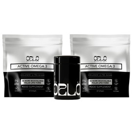 Orlo Omega 3 – Vegan Omega-3 Supplement (EPA & DHA) – Extra Strength Fish Oil & Krill Alternative from Algae Oil (120 Mini Burpless Softgels Kit)