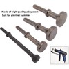 5 Pcs Smoothing Pneumatic Air Hammer Rivet Bits Set, Heavy