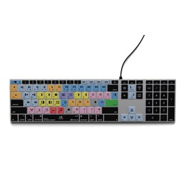 KB Covers Avid Media Composer Keyboard | Backlit Pro Aluminum Editing Keyboard for macOS Wired & Wireless Options | Color-Coded Shortcuts for Faster and Smarter Video Editing