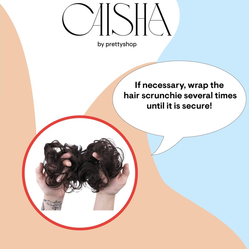 PRETTYSHOP Hairpiece Hair Scrunchie Updo Bridal Hairstyles Voluminous Curly Messy