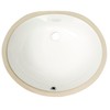 MSI 19 inch x 16 inch Oval Porcelain Ceramic Undermount