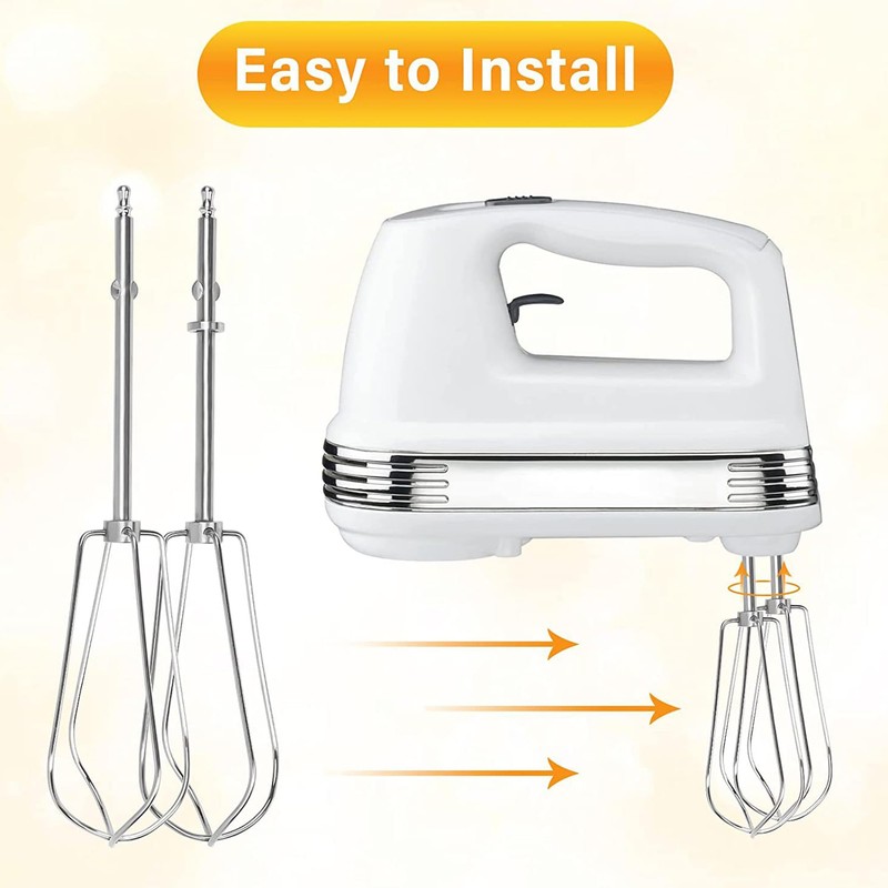Pack of 2 Whisks High-Quality Stainless Steel Replacement Whisk Compatible