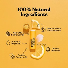 Bálsamo Labial Natural Cera Abejas Aceite Coco 0.3oz