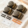Tapestry Wall Hanging Clamps 4PCS 1.6x2.5" Quilt Hangers Metal Wall