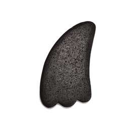 JM Design Black Lava Gua Sha Massage Stone Tool 58x110mm Sold by Piece (58x110mm)