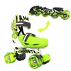 Yvolution 4 Adjustable Sizes Roller Skates Light Up Wheels for