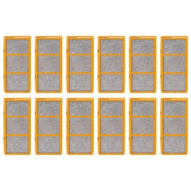 Nispira 3-in-1 True HEPA Activated Carbon Air Filter Replacement Compatible with Holmes AER1 Smoke Grabber HAPF30AS-U4R Air Purifier - 1.2” x 10” x 4.6”, 12 Packs