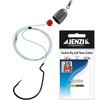 Jenzi Carolina Rig Fluorocarbon with Offset Hooks and Bullet #2/0