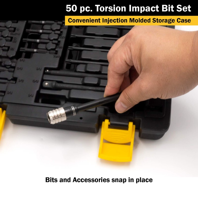 Titan 16251 Torsion Impact Bit Set (50 Piece)