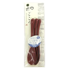 Aoba Spoon, Antibacterial Mini Spoon, Set of 3, Vermilion, Red