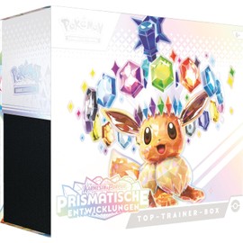 Pokémon - Trading Card Game: Top Trainer Box Crimson & Purple - Prismatic Developments (1 Full Screen Promo Card, 9 Booster Packs & Premium Accessories)