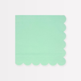 Meri Meri Sea Foam Green Large Napkins (Pack of 16)