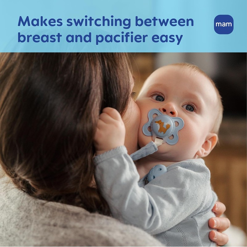 MAM Original Matte Baby Pacifiers 0-6 Months, Binky for Newborn
