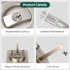 Square Pocket Door Lock, Satin Nickel Pocket Door Hardware, Sliding