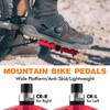 LYCAON Bike Pedals - Mountain Cycling Non-Slip Bicycle MTB Pedal,