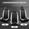 HChengkikz Neoprene Waterproof Car Seat Covers, Premium Cloth Seat Covers,