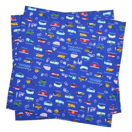 ランチクロス 男の子 2枚セット 給食 ナフキン お弁当 スタンダード 45×45cm 正方形 アクセル全開はたらく車(ロイヤルブルー) カラフルキャンディスタイル N3937000
