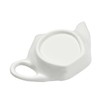 Tea Bag Coaster Set of 6 White Ceramic Tea Bag