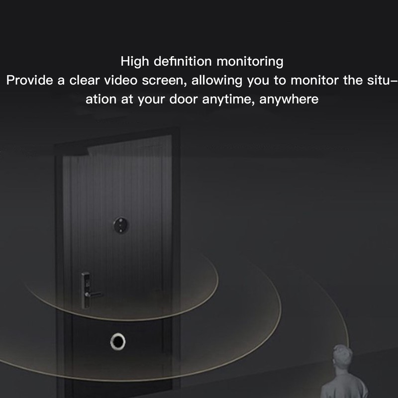 for TUYA Digital Door Viewer 1080P APP Monitoring Wide View