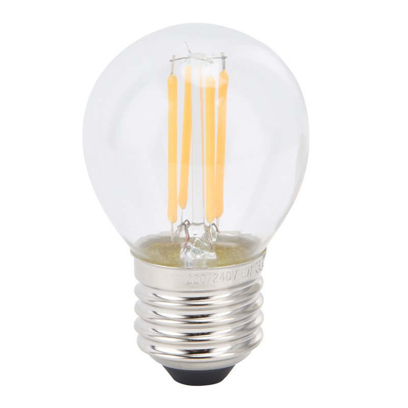 6PCS G45 E27 LED Light Bulb Transparent Glass Bulb Vintage