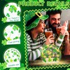 2 Pcs St Patrick's Day Decorations Lighted Glass Ball Tabletop