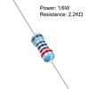 sourcing map Halcm Metal Foil Resistor 0.25 W 6 Watt