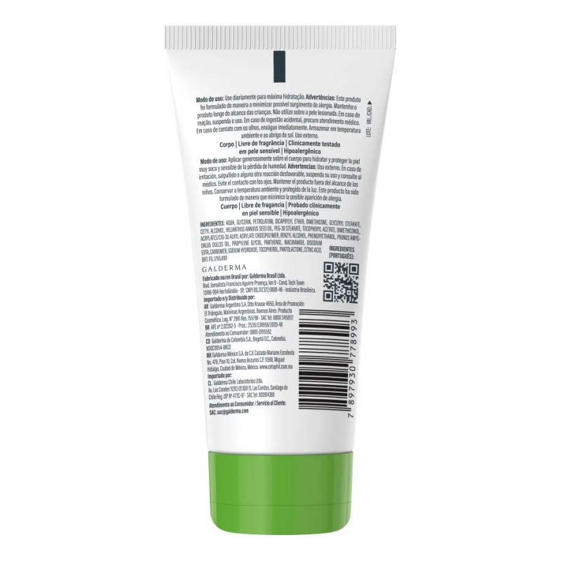 Crema Hidratante Piel Sensible, Seca A Muy Seca 50g Cetaphil