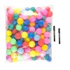 ZQSFPK 31 Pcs Ping Pong Balls,Coloured Ping Pong Balls,Plastic Balls,Plastic
