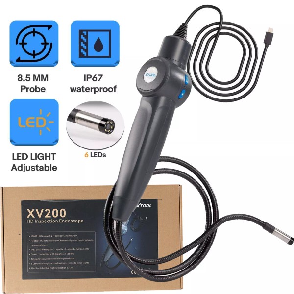 XTOOL XV200 1080P Waterproof Endoscope HD Camera use for D7V2.0