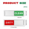 vcsjw Dirty Clean Dishwasher Magnet, Clean Dirty Dishwasher Sign, Dishwasher