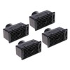 TEAMWILL 4Pcs Black Heat AC Air Exhaust Vent Dash Ventilation