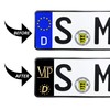 Skino 2 x Vinyl Sticker Number Plate JDM Stickers Tuning
