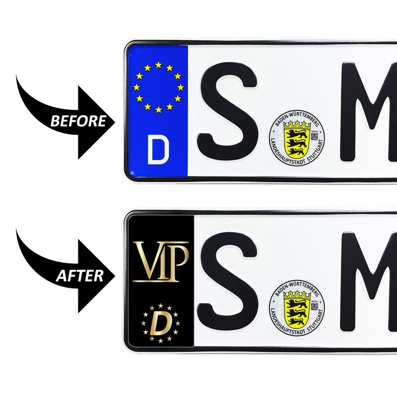 Skino 2 x Vinyl Sticker Number Plate JDM Stickers Tuning