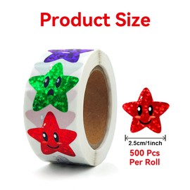 500 Pcs Star Stickers,Reward Stickers,Teacher Stickers,Childrens Stickers,Star Stickers for Reward Chart,Well Done Stickers,for Reward Chart Supplies,for Praise Student or Kids Good Behavior