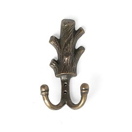 Park Hill Collection EHC20165 Tree Trunk Double Wall Hook, 5.75-inch Height