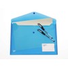 Eastlight A4 Plastic Popper Document Folder Wallet with Pocket Assorted