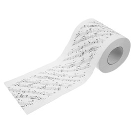SEWOART 1 Roll Musical Note Toilet Paper Toilet Tissue Bulk Toilet Paper Tissue Paper Bath Tissues Toilet Paper Music Notes Printing Tissue Toilet Papers Soft Toilet Paper Piano Decorate