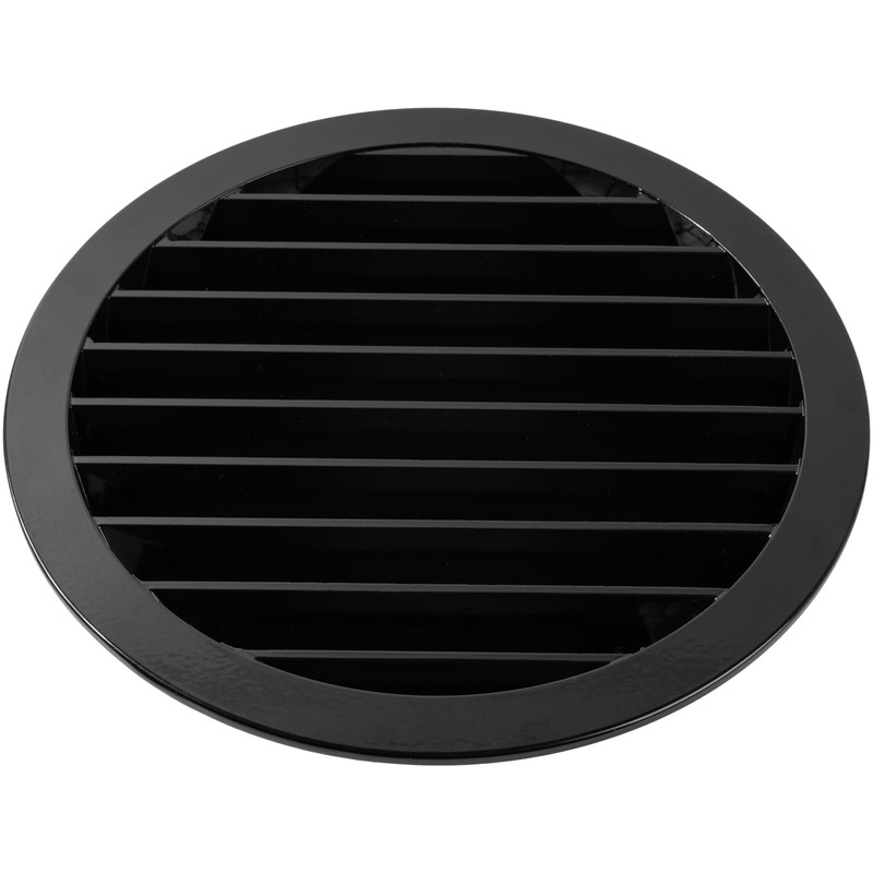 HVAC OV 10" Inch Black Round Aluminum Vent Cover -