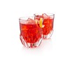 HISTORY COMPANY Luxury Crystal Double Rocks Glass, 2-Piece Set, Crafted