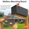 Mailbox Mounting Bracket, Plate for Post Mount Mailboxes, Compatible with