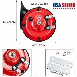 Unbranded 2PC 12V Super Loud Train Air Horn Waterproof Motorcycle Car Truck SUV Boat