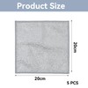 BHSTTNIXP Silver Cleaning Cloth,Non-scratch Scrubbing Wire Dishwashing Rags,Wire Cleaning Cloths,Steel